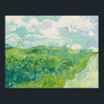 Green Wheat Fields, Auvers  1890 (Vincent van Gogh Poster<br><div class="desc">Vincent van Gogh painted dozens of Wheat Fields (series of paintings), borne out of his religious studies and sermons, connection to nature, appreciation of manual laborers and desire to provide a means of offering comfort to others. The wheat field works demonstrate his progression as an artist from the drab Wheat...</div>