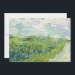 Green Wheat Fields, Auvers | Vincent van Gogh<br><div class="desc">Green Wheat Fields, Auvers (1890) by Vincent van Gogh is a serene yet expressive landscape capturing the lush, rolling wheat fields of Auvers-sur-Oise, France. The painting showcases Van Gogh’s signature energetic brushstrokes and rich colour palette, with vibrant green fields stretching under a soft, moody blue sky. The dynamic movement in...</div>