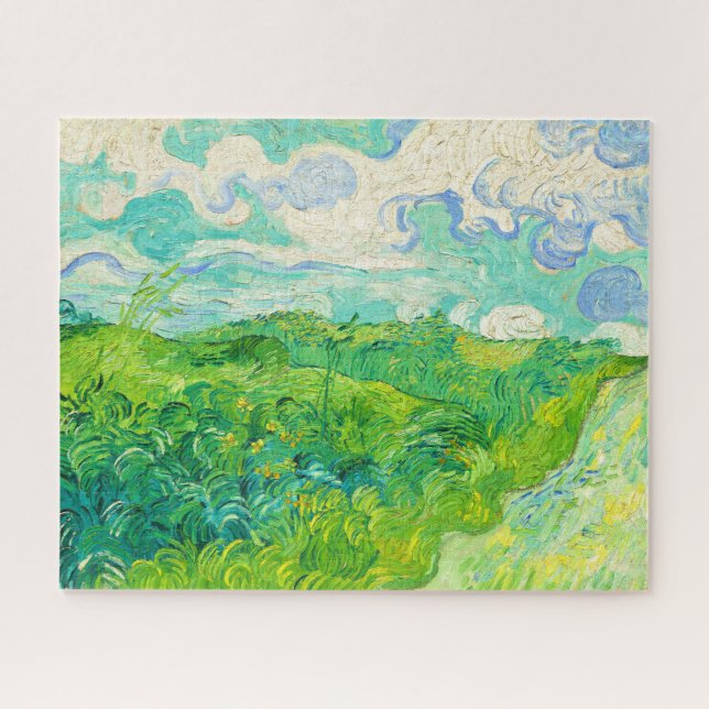 Green Wheat Fields Auvers Vincent Van Gogh 1890 Jigsaw Puzzle (Horizontal)