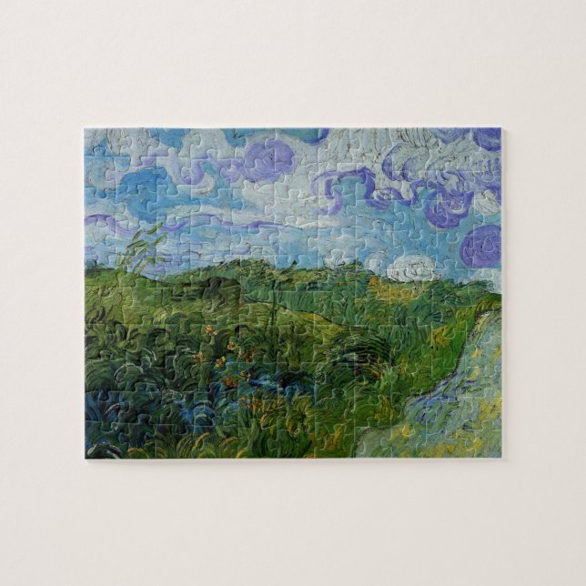 Green Wheat Fields by Vincent van Gogh Jigsaw Puzzle (Horizontal)