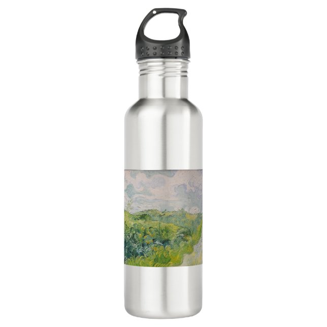 Green Wheat Fields - Van Gogh - c1889 710 Ml Water Bottle (Front)