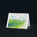 Green Wheat Fields, Van Gogh Card<br><div class="desc">Vincent Willem van Gogh (30 March 1853 – 29 July 1890) was a Dutch post-impressionist painter who is among the most famous and influential figures in the history of Western art. In just over a decade, he created about 2, 100 artworks, including around 860 oil paintings, most of which date...</div>