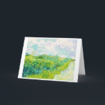 Green Wheat Fields, Van Gogh Card<br><div class="desc">Vincent Willem van Gogh (30 March 1853 – 29 July 1890) was a Dutch post-impressionist painter who is among the most famous and influential figures in the history of Western art. In just over a decade, he created about 2, 100 artworks, including around 860 oil paintings, most of which date...</div>