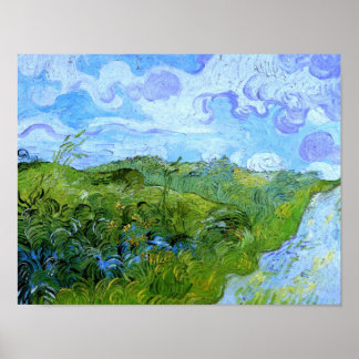 Green Wheat Fields Van Gogh Fine Art Poster