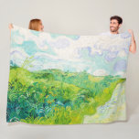 Green Wheat Fields, Van Gogh Fleece Blanket<br><div class="desc">Vincent Willem van Gogh (30 March 1853 – 29 July 1890) was a Dutch post-impressionist painter who is among the most famous and influential figures in the history of Western art. In just over a decade, he created about 2, 100 artworks, including around 860 oil paintings, most of which date...</div>