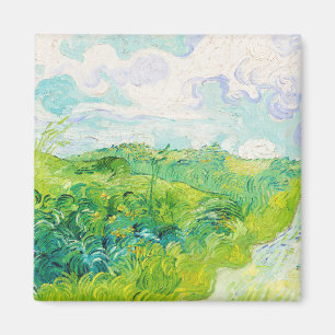 Green Wheat Fields, Van Gogh Magnet