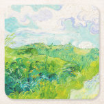 Green Wheat Fields, Van Gogh Square Paper Coaster<br><div class="desc">Vincent Willem van Gogh (30 March 1853 – 29 July 1890) was a Dutch post-impressionist painter who is among the most famous and influential figures in the history of Western art. In just over a decade, he created about 2, 100 artworks, including around 860 oil paintings, most of which date...</div>