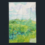 Green Wheat Fields, Van Gogh Tea Towel<br><div class="desc">Vincent Willem van Gogh (30 March 1853 – 29 July 1890) was a Dutch post-impressionist painter who is among the most famous and influential figures in the history of Western art. In just over a decade, he created about 2, 100 artworks, including around 860 oil paintings, most of which date...</div>