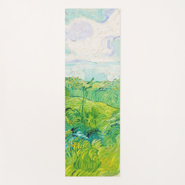 Green Wheat Fields, Van Gogh Yoga Mat (Front)