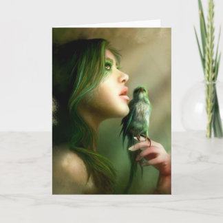 Green Whisper Greeting and Note Cards