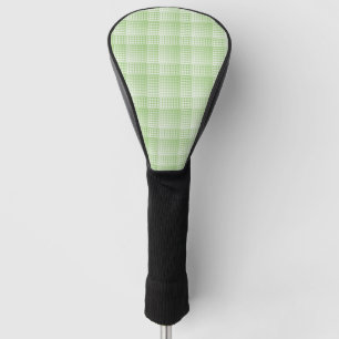 Green White Chequered Abstract Pattern Golf Head Cover