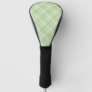 Green White Chequered Abstract Pattern Golf Head Cover