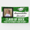 Green White Custom Photo Graduation Sign