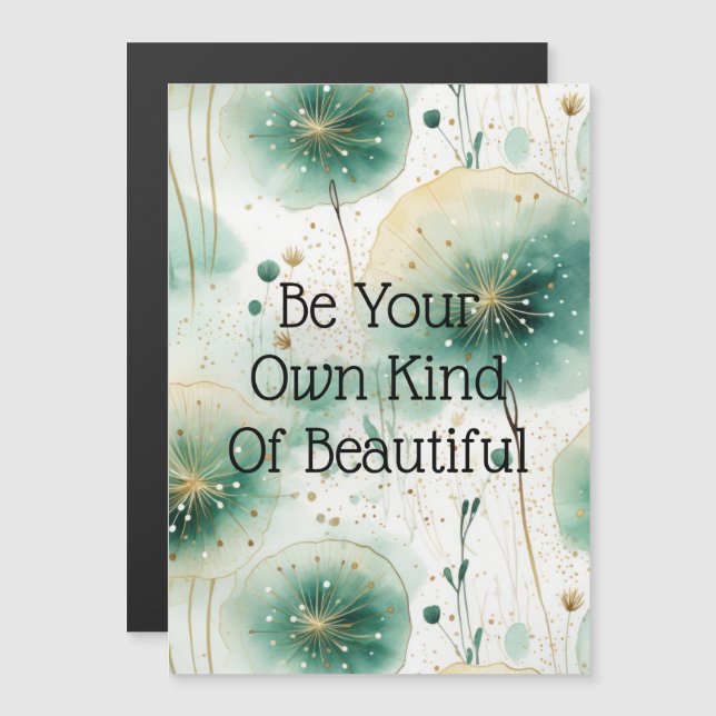 Green White Flowers (Front/Back)