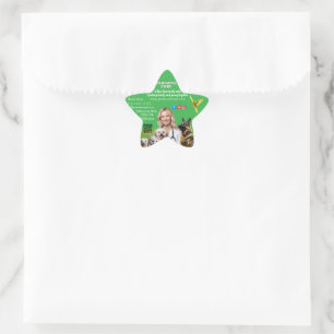 Green White Pet Store Sign Dogs, Cats, Birds Vet  Star Sticker