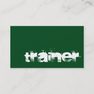 Green White Professional Sport Business Card