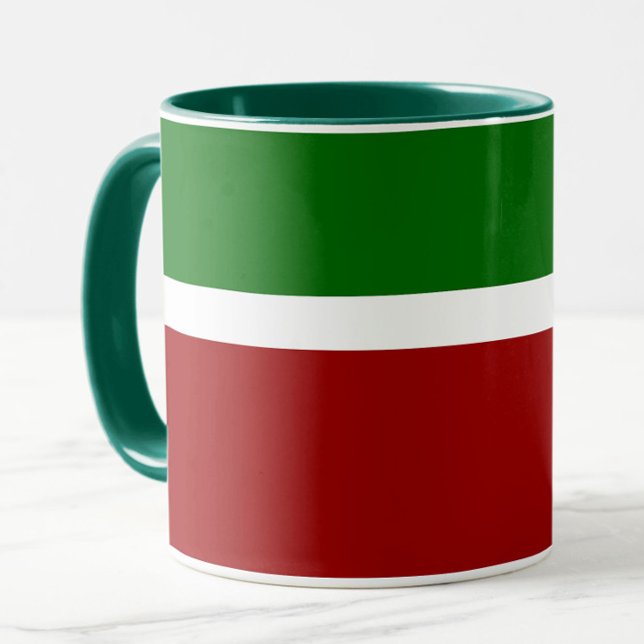 Green White Red Colour Block Style Design  Mug (Creator Uploaded)