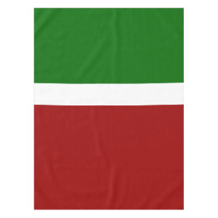 Green White Red Colour Block Style Design Tablecloth