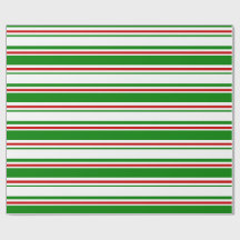 Green, White, Red Coloured Christmas Themed Lines
