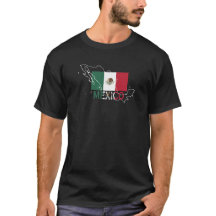 Green White Red Minimalist Mexico Flag Map