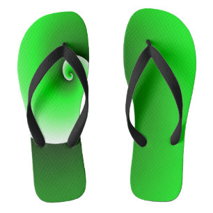 Green White Spiral Gradient Thongs