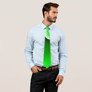 Green White Spiral Gradient Tie