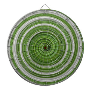Green-white spiralpattern dartboard