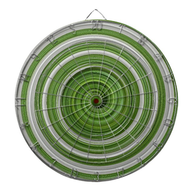 Green-white spiralpattern dartboard (Front)