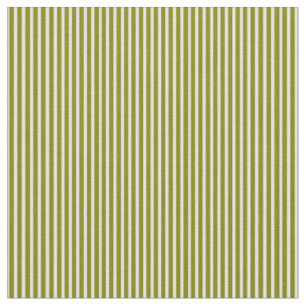 Green & White Striped Pattern Fabric