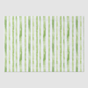 Green White Stripes Beach Birthday Tissue Paper
