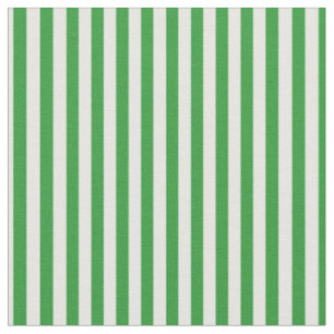 Green & White Stripes Fabric