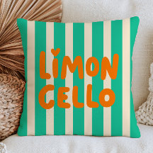 Green& White Stripes LimonCello Modern Summer