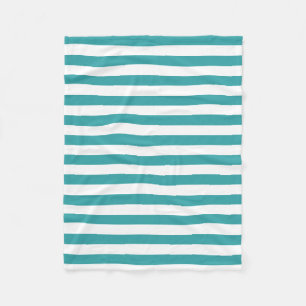Green White Stripes Trend Colours Template Elegant Fleece Blanket