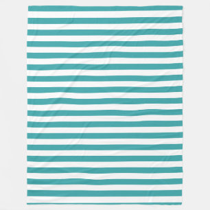 Green White Stripes Trend Colours Template Elegant Fleece Blanket