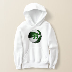 green white team colours jersey number basketball