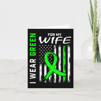 Green Wife Kidney Disease Cerebral Palsy Awareness Card
