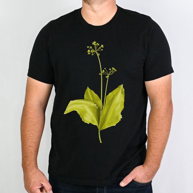 Green wild garlic plant botanical art T-Shirt (Creator Uploaded)