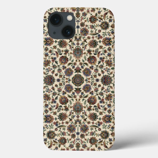 Green Wildflowers Tapestry spiral frame Case-Mate iPhone Case (Back)