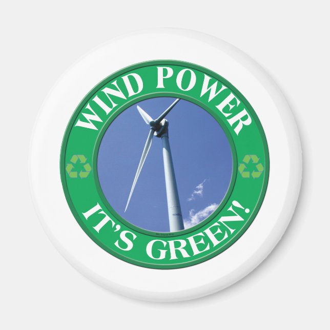 Green Wind Magnet (Front)