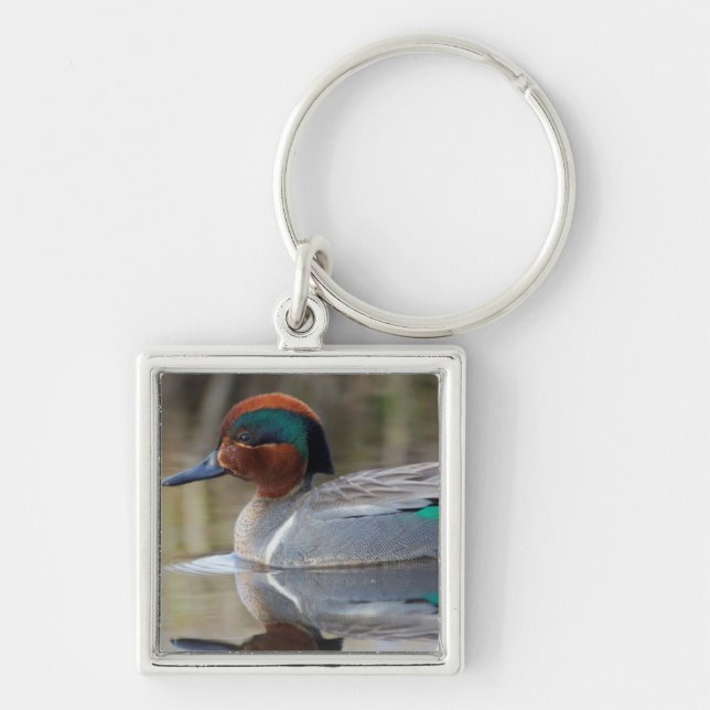 Green-winged Teal Key Ring (Front)