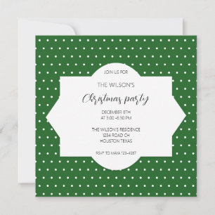 Green Winter Holiday Country Beauty Invitation