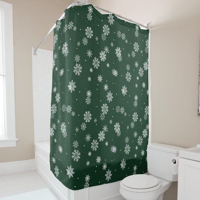 Green Winter Shower Curtain (Green Winter Shower Curtain
)