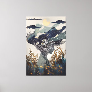 Green Witch Canvas Print