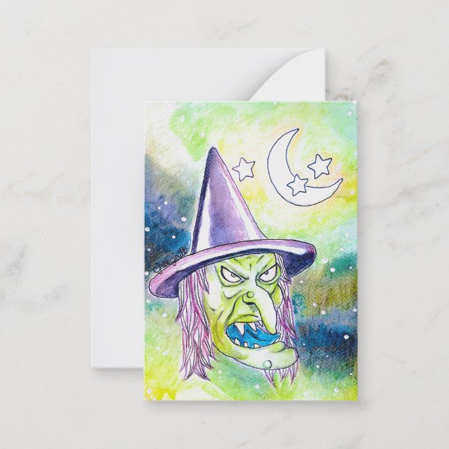 Green Witch Card (Front)
