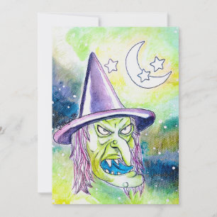 Green Witch Invitation