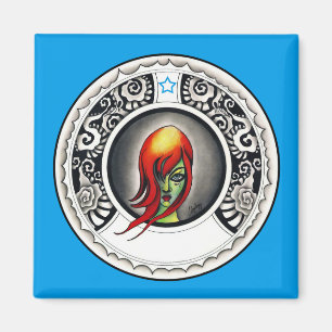 Green Witch Magnet