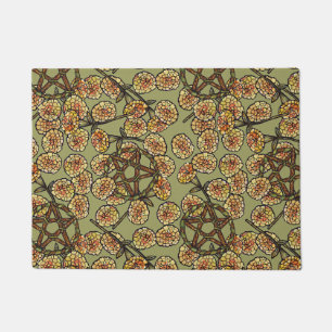 Green Witch Pentacle Hedge Witches Doormat