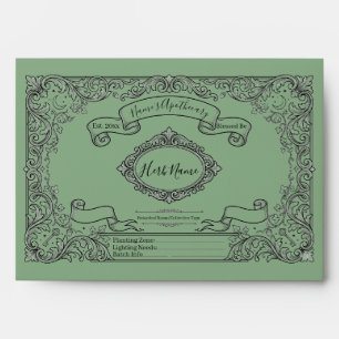 Green Witch Sage Seed Packet Envelope