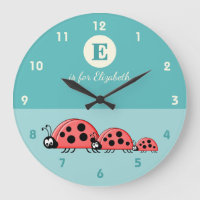 Green with a cute ladybird family baby name