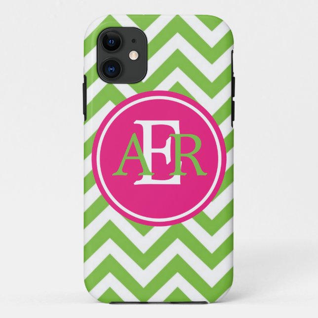 Green with Envy Monogram Case-Mate iPhone Case (Back)